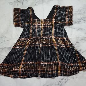 Free People Barcelona Metallic Mini Dress